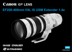 EF200-400mm f/4L IS USM Extender 1.4x - AV-iQ