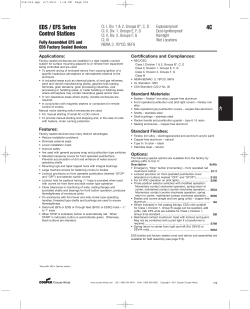 EDS / EFS Series Control Stations 4C - Kriz