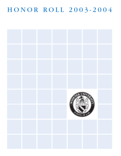 honor roll 2004 a - Widener Law