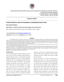 physicochemical and phytochemical standardization of irsa