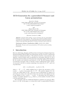 ECO-Generation for p-generalized Fibonacci and - Jean