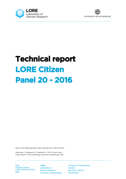 Technical Report Citizen Panel 5