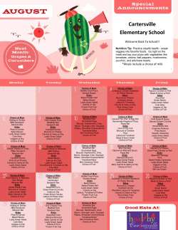 CES August 2016 - Cartersville City Schools