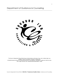 2016-2017 sophomore guide - Socorro Independent School District
