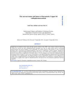 The current status and future of theranostic Copper