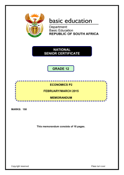 section a (compulsory) - Department of Basic Education