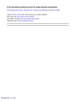 A thin permeable-membrane device for single