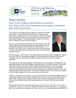 Tony Avella - The Business Council of New York State, Inc.