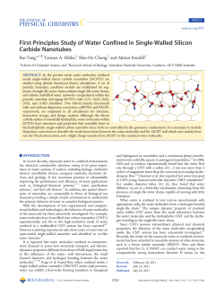First-Principles Study of Water Confined in Single