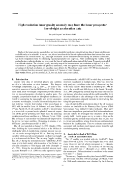 High resolution lunar gravity anomaly map from the lunar prospector