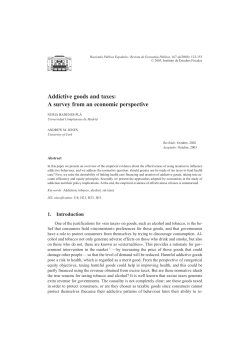 Addictive goods and taxes: A survey from an economic