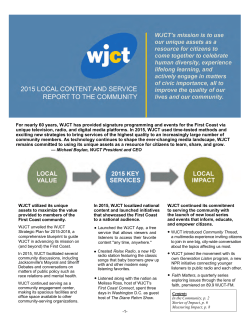 For nearly 60 years, WJCT has provided signature