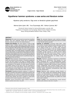Hypothenar hammer syndrome: a case series and literature review