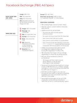 Facebook Exchange (FBX) Ad Specs