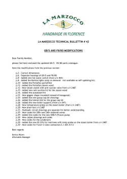 G B /5 - La Marzocco USA