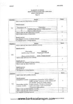 Kimia Kertas 3 Pep Percubaan SPM