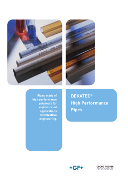 DEKATEC High Performance Pipes