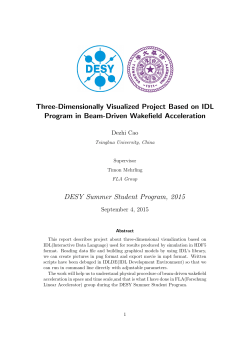 Three-Dimensionally Visualized Project Based on IDL