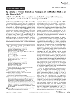 Specificity of Watson-Crick Base Pairing on a Solid Surface Studied