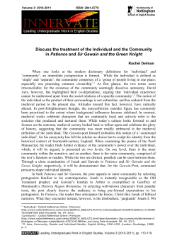 Discuss the treatment of the Individual and the Community in