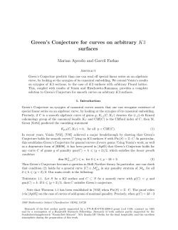 Green`s Conjecture for curves on arbitrary K3 surfaces