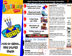 it`s party time! - Hoyts Cinemas Simsbury