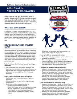 concussion fact sheet_coaches