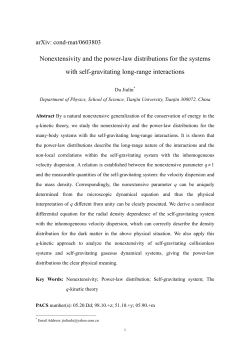 Nonextensivity and the power-law distributions for the systems with