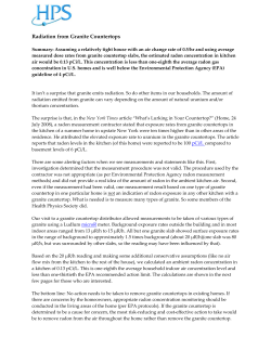 CALCULATION OF RADON CONCENTRATION IN TYPICAL KITCHEN