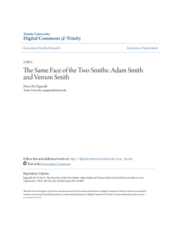 Adam Smith and Vernon Smith