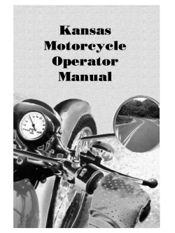 Driver`s license handbook - Kansas Department of Revenue