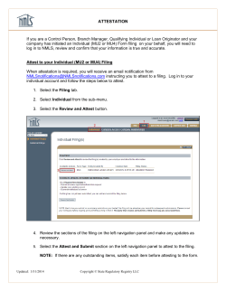 Attestation - NMLS Resource Center