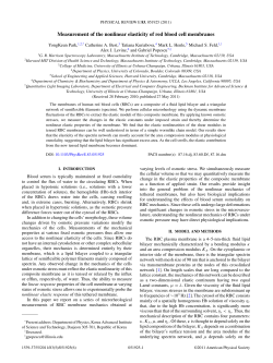 Measurement of the nonlinear elasticity of red blood cell membranes