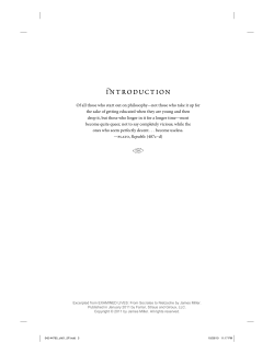 Examined Lives excerpt intro