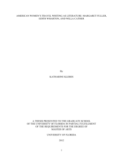 american women`s travel writing as literature