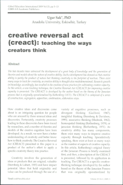 creative reversal act (creact)