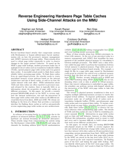 Reverse Engineering Hardware Page Table Caches Using Side