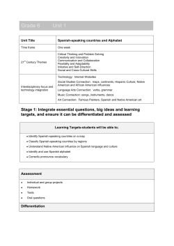 Grade 6 Unit 1 - Stanhope Public School