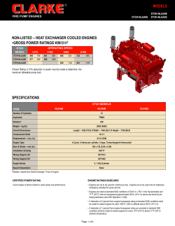 models non-listed &ndash; heat exchanger cooled engines