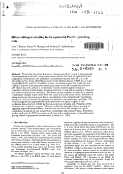 Silicon-nitrogen coupling in the equatorial Pacific upwelling zone