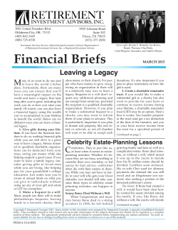 Financial Briefs - Retirement Investment Advisors