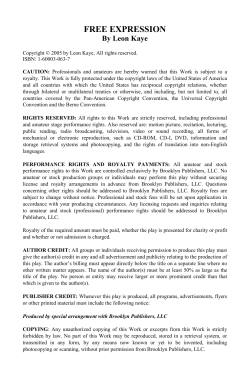 FREE EXPRESSION By Leon Kaye