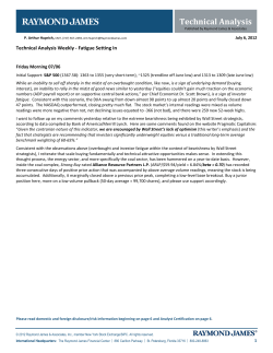 Technical Analysis - Raymond James Ltd.