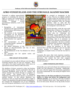 afro-venezuelans and the struggle against racism - venezuela