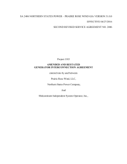 sa 2406 northern states power &ndash; prairie rose wind gia