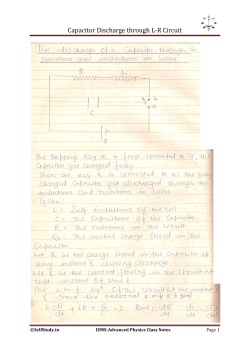 Capacitor Discharge