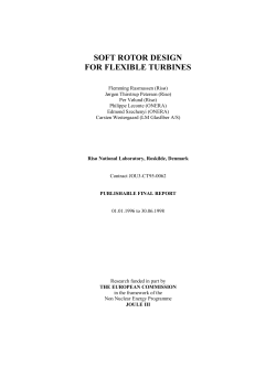 soft rotor design for flexible turbines