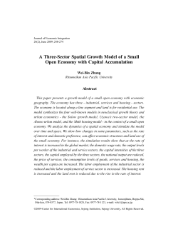 A Three-Sector Spatial Growth Model of a Small Open Economy with