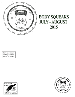 July - August 2015 - Lehigh Valley Region AACA