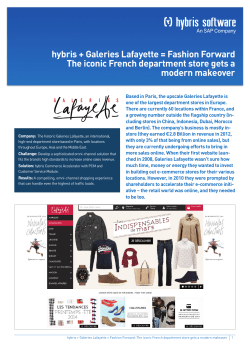 Galeries Lafayette: Fashion Forward. The iconic